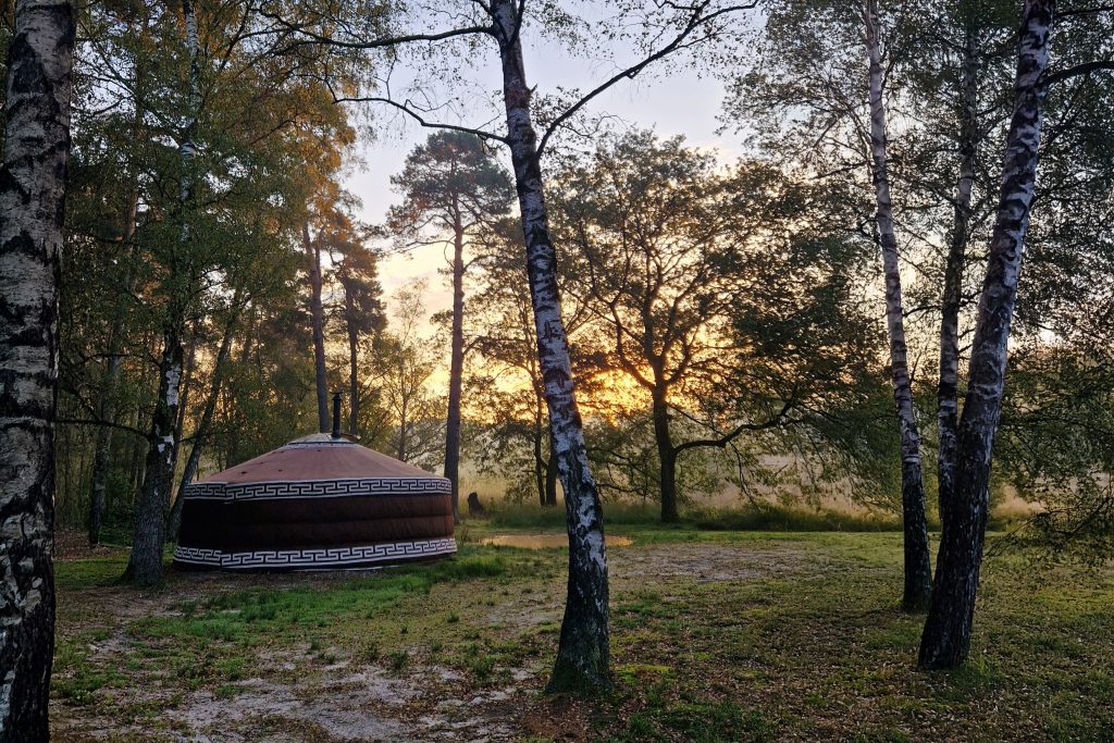 Camping Meuleman in de Lutte. Slapen in een yurt