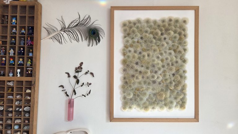 Schilderij van paardenbloemen